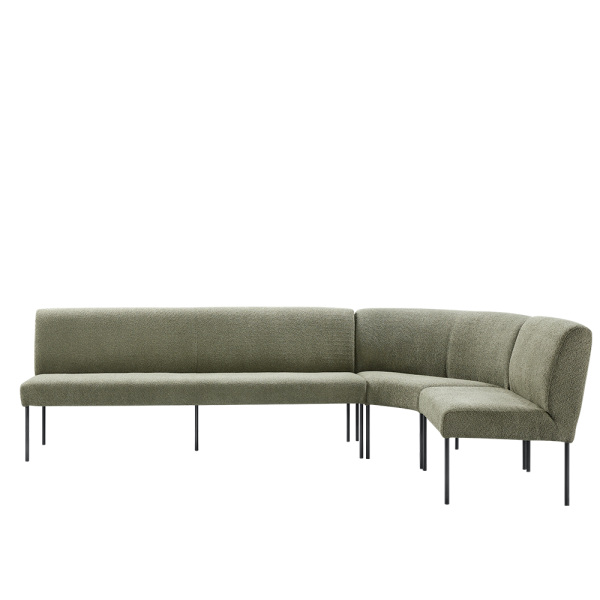 eetbank bianta in stof groen nieuwe collectie inhouse cruquius